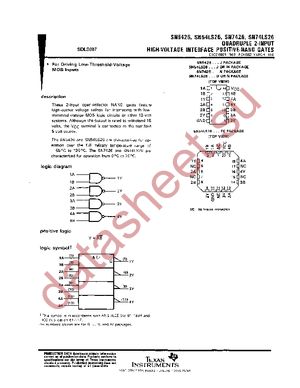 SN74LS26DE4 datasheet  